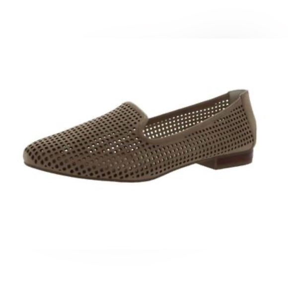 Me Too Brown Perforated Women's Loafers - Picture 2 of 8